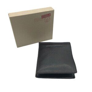 Spikes & Sparrow Mens Leather Wallet With RFID Blocking Bifold Dark Brown